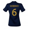 Frankrike Matteo Guendouzi #6 Hjemmedrakt Kvinner VM 2022 Kortermet